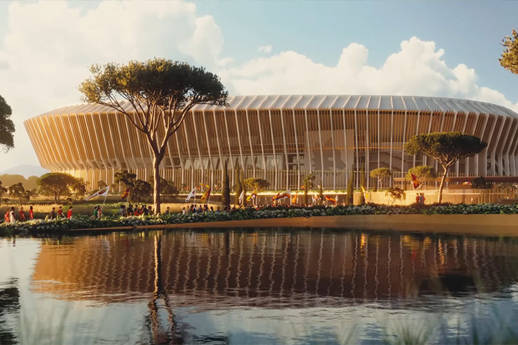 Populous Unveils New Design for Football Stadium 