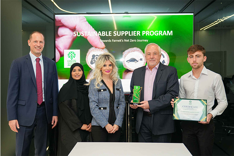 Farnek Awards Top Sustainable Suppliers 