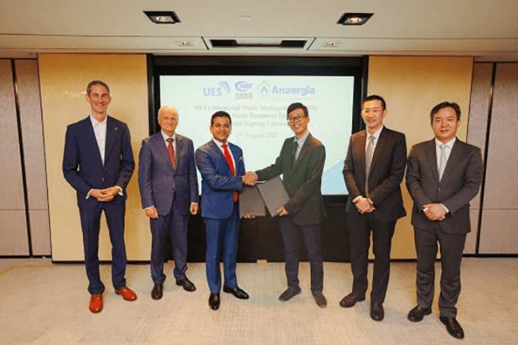 Anaergia to Supply Food Waste Treatment System to Singapore Facility