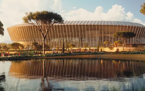 Populous Unveils New Design for Football Stadium 