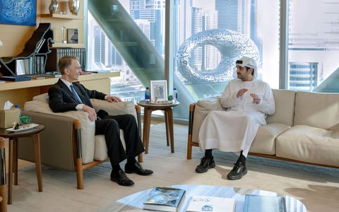 Maktoum Bin Mohammed Meets With The Ceo Of Brookfield Asset Management
