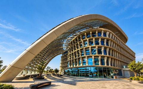 Masdar City Square Grade A office complex in Abu Dhabi