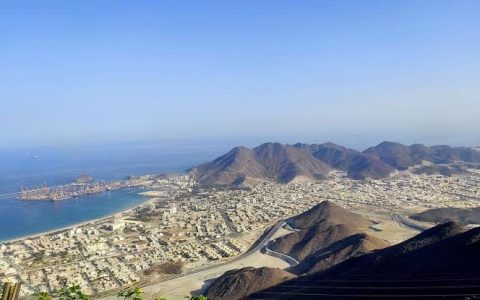 Khorfakkan mountains and coastline, Sharjah